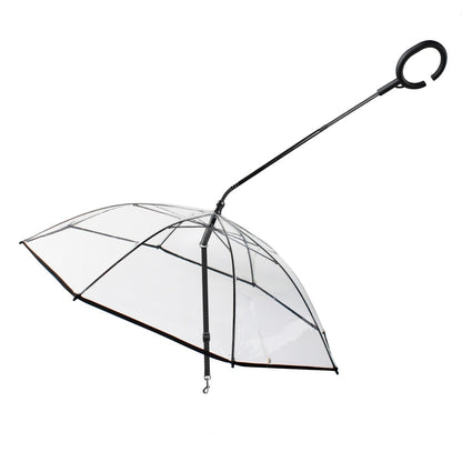 Transparent Pet Umbrella Dog C- Type Adjustable